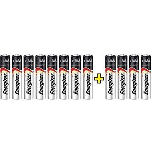 AAA batterij (potlood) Energizer Max LR03, 8+4 gratis Alkaline 1.5 V 12 stuk(s)