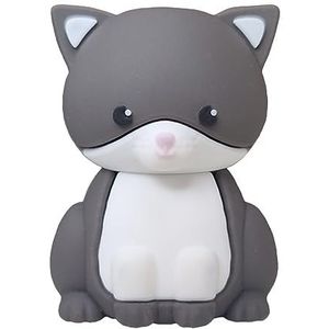Ulticool Kat USB Stick 128 GB – USB 3.0 High speed - voor vrouwen, vriendin, tiener meisjes of katten liefhebbers – Valentijn voor hem/haar - Valentijnsdag - grijs/wit