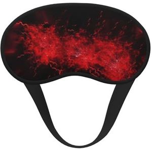 Explosion Burst Rood Zwart Slaapmasker voor Vrouwen Mannen Oogmasker voor Slaaplicht Blokkerend Slaapmasker met Elastische Band Blinddoek voor Flight Nap Zachte Ademende Reizen Oogbedekking voor