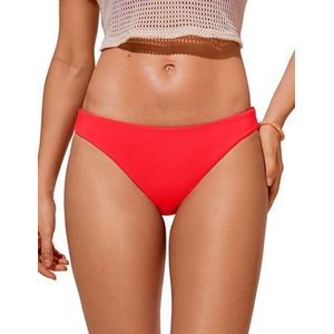 CRZ YOGA Bikini Broeken voor Vrouwen Sexy Zwempakken Workout Zwembroek Badpakken Diep rood S