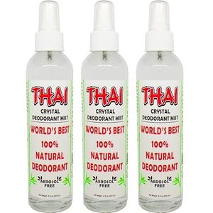 Thai Deodorant Stone Crystal Mist natuurlijke deodorant spray 8 oz. bundel (Pack van 3)