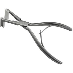 Verlengtang Tang van roestvrij staal for het vastplakken haarextensies, plat afdichtend haarextensiegereedschap for professioneel gebruik in salons(Silver)