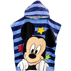 Disney Jongens Handdoek Poncho Mickey Mouse Blauw Universele maat