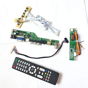 Voor LTN154X3-L04/L05 LCD display panel 1CCFL 30Pin LVDS T.V53 controller board VGA HDMI AV USB Remote+Inverter+toetsenbord DIY kit (LTN154X3-L05)