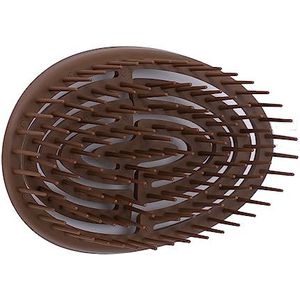 CAISHA Haarborstel Voor Nat Haar Trekvrije Ontwarrende Borstel Bruine Spiraalveer Zacht Voor De Hoofdhuid Voor Alle Haartypes K112