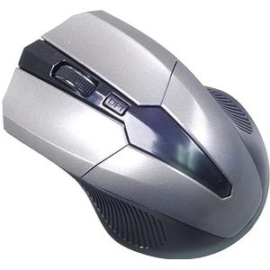 Draadloze muis Bbluetooth Ggaming, draadloze muis optische resolutie 1200 DPI, 24 GHz draadloze muis, comfortabele grip, antislip muis, 3 snelheidsaanpassingen muis voor kantoor en internetcafé