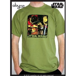STAR WARS - T-Shirt Pop Art - Green (M)