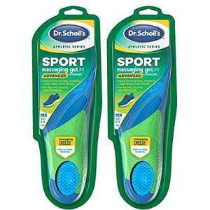 Dr Scholl's Athletic Series Running Insoles for Men, Large, Size 10.5-14, 2 Pairs, 2 Count