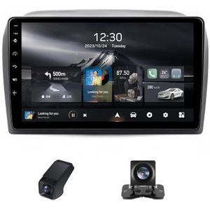 Autoradio geldt voor Fiat Doblo 2 II 263 2009-2015 9 inch Touchscreen met Wireless Carplay Android Auto,GPS-navigatie 2 DIN Radio Android Bluetooth WiFi FM-radio/Achteruitrijcamera(X2)