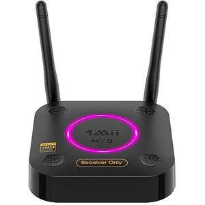 1Mii LDAC Bluetooth 5.2 ontvanger voor hi-res audio, HiFi Bluetooth audio-adapter met 3D Surround aptX HD Low Latency, groot bereik ontvanger voor stereo-installatie, optische coaxiale 3,5 mm RCA AUX