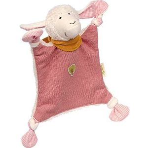 SIGIKID 39229 knuffeldoek schaap groen meisje babyspeelgoed aanbevolen vanaf de geboorte roze/wit
