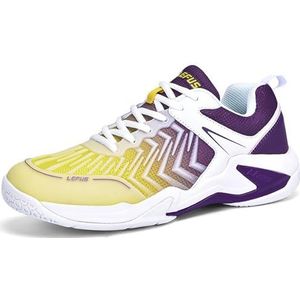Hiuzylqx Badmintonschoenen voor dames voor buiten, binnen, modieuze tennissneakers, antislip, training racketbal, squash, volleybal,C,36 EU