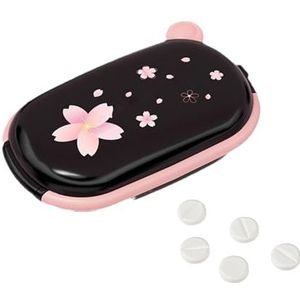 Pillensplitter, 2-in-1 pillensnijder en splitter met dispenser, waterdichte stressverminderingsbal, pillensnijder voor kleine pillen in de helft