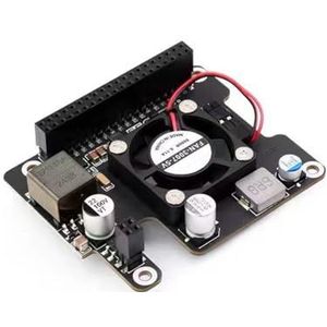 HIOPOIUYT Macht over Ethernet-de Efficiënte Voedingshoed van de Uitbreidingsraad voor RDK omvat Koelventilator en Metaal Heatsink