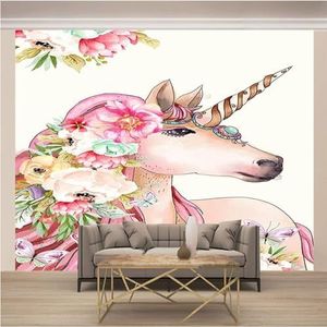 3D Moderne Muurschildering Slaapkamer Dier Bloemen Bloem Landschap Slaapkamer Modern Behang-150Cm×105Cm