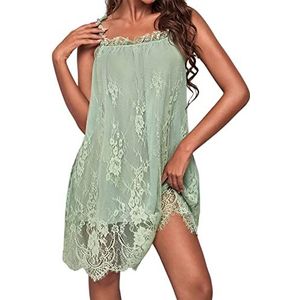 Classy Homewear - Kanten Slipdress - Zwart - Dames Nachtkleding