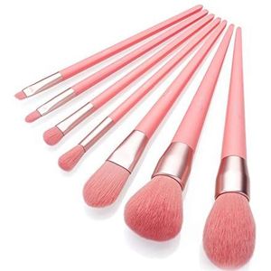 Bswefty Borstels Foundation borstel Living Coral Lip Hoekige Blender Poeder Blush borstel Make-up borstels set Synthetisch haar