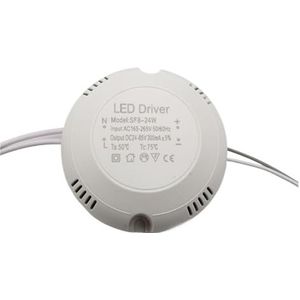 LED voeding constante stroom aandrijving downlight eetkamer kroonluchter schijnwerper gelijkrichter transformator ballast plafondlamp starter (kleur: ronde driver 8-24W)