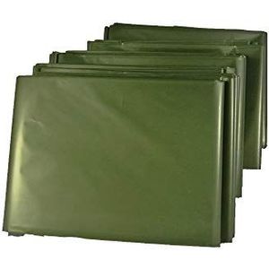 Osmond 4 stuks nooddeken, ultralichte herbruikbare -nooddeken voor kamperen, wandelingen in de open lucht