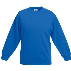 Fruit of the Loom Kids Big Girls Classic 80/20 Set-in Sweatshirt (12-13 Years) (Royal Blue)