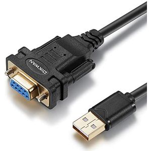 OIKWAN USB naar RS232 Seriële Adapter met FTDI Chipset, USB naar DB9 Vrouwelijke Seriële RS232 Kabel voor Kassier Register, Modem, Scanner, Digitale Camera's, CNC etc Apparaten met DB9 Seriële