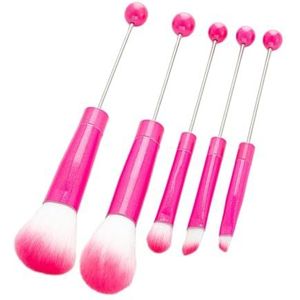 5x Oogmake-up Borstel Set DIY Wenkbrauw Cosmetische Borstels voor Volwassenen Zuster Geschenken rose
