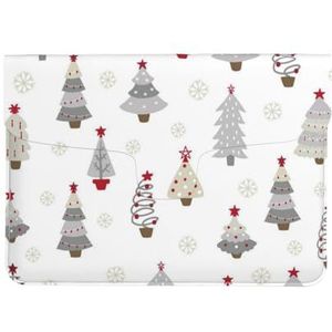 Kerstboom Pastel Grijs, Lederen Laptop Sleeve, Notebook Tas Laptop Case Sleeve Tablet Aktetas