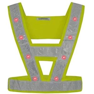 Fluorescerend Vest LED Reflecterend Vest, Hoge Zichtbaarheid Reflecterende Vest, Fietsconstructie, Sanitaire Voorzieningen, Nachtlopen, Wandelen Buiten Reflecterend Harnas (Color : Battery, Size : 3