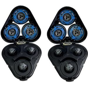 Vervangingskop voor scheerapparaat voor serie 5000 S5070 S5110 S5077 compatibel met S5080 S5420 S5100 Scheerbladen Easy Snap On Fit (2 stuks)