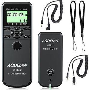 Afstandsbediening ontspanknop voor Sony, draadloze timer afstandsbediening met snoeren voor Sony A7RIII, A7III, A9, A7RII, A7R, RX100 VI, HX99, A6000, A77, A99, A6000, a6600, a6100, vervangt RM-SPR1