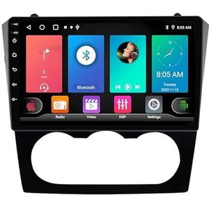 Dubbele DIN Android 14 autoradio voor Nissan Teana Altima 2008-2012 9 Duim QLED Touch screen-met Draadloze Carplay Android Auto GPS navigatie 4G WiFi Stuurwielbediening achteruitrijcamera(B,P2 WIFI 4-