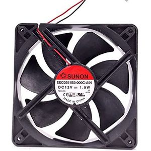 120 mm stomme Pc Case koelventilator, for Sunon EEC0251B3-000C-A99 120X120X2 5 mm DC 12V 1.9W 12025 Laag geluid stil stille koeler
