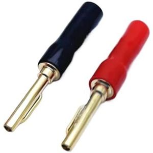 2/6/8/12/24 Stuks Banaan Speaker Draad Kabel Schroef Plugs Connectoren Audio Ontvanger Versterker Banaan Plug Connectoren (2 stuks)