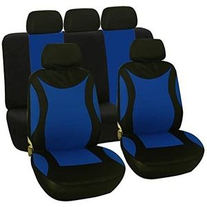 Autostoelhoezen Auto Stoelhoezen Voor Citroen C1 Voor Celysee Ds3 C4 Ds4 C5 Ds5 C3 Voor Aircross Auto Voor Achter Stoelhoezen (Color : Blauw)