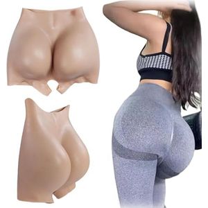 Adima Volledig siliconen slipje open kruis nep kont broek heupen body shaper enhancer push up shorts voor cosplay transgender,Color2,M