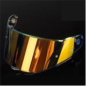 Motorfiets Helmvizierlenzen, W Geschikt for FF-816 816 Helmlens Zonnebeschermingslens Y (Revo Rood)(Clear Revo Red)