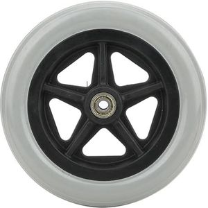 Rolstoelvoorwielen, 7 inch voorzwenkwielen Uitgeschakelde antislip rubberen wielen Wielvervanging voor rolstoelen, rollators, rollators