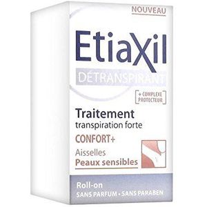 Etiaxil Roll-on deodorant ter voorkoming van zweet ""Confort+"", voor de oksels, geschikt voor de gevoelige huid, 15 ml