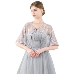 ACVIP - Vintage Retro Sjaal - Grijs - Bolero