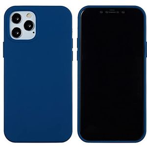 CoverKingz Beschermhoes voor Apple iPhone 13 Pro [6,1 inch] - Silicone backcover hoes iPhone 13 Pro [6,1 inch] - Soft Case in mat blauw