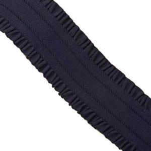 Hoge elasticiteit elastische riem verdikte duurzame tailleband Elastiek kant brede riem broek taille rok speciale accessoires-donker marineblauw-50mm-2m