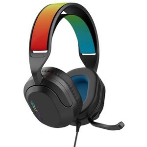 JLab Nightfall Over Ear Bedrade Gaming Headset - 3,5 mm Jack Gaming Headset met Microfoon voor PC/Xbox/PS5/PS4/Nintendo Switch - 50mm Driver, Cloud Foam Kussens & Geluidsisolerende Binnenplank