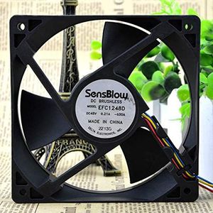 Delta EFC1248D 12025 48V 0.21A 4-Wire PWM Huawei Switch board Fan