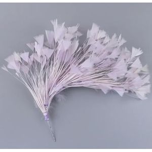 bos veren bloem voor hoofdtooi 25-30CM veren feestdecoratie handwerk DIY accessoires hoofddeksel pluim-licht paars