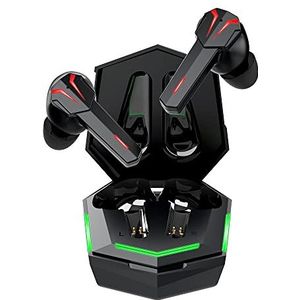 RANZAH Gaming Draadloze Hoofdtelefoon Led Waterdichte Bluetooth Oortelefoon Ruisonderdrukking Gaming Oordopjes Ingebouwde Microfoon HiFi Geluid Lage Latentie Dual Mode Auto Pairing 25 uur Speeltijd