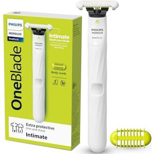 Philips Norelco OneBlade Unisex intieme schaam- en persoonlijke lichaamsverzorging & trimmer, QP1924/70