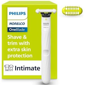 Philips Norelco OneBlade Unisex intieme schaam- en persoonlijke lichaamsverzorging & trimmer, QP1924/70