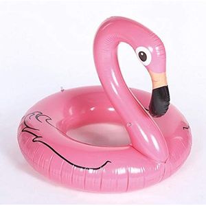 Premium zwemring Flamingo (120 cm diameter) zwemring matras opblaasbaar luchtmatras luchtmatras ligbed zwembad lounge roze roze