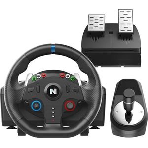 NiTHO - Drive Pro One Competition - Stuur met Pedalen en Shifter - Voor Windows PC - 270 graden wiel