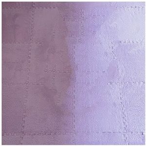 12x12 Inch 0,4 Inch Dik 12 Stuks In Elkaar Grijpende Pluche Schuimtapijttegels Machinewasbaar(Light Purple)